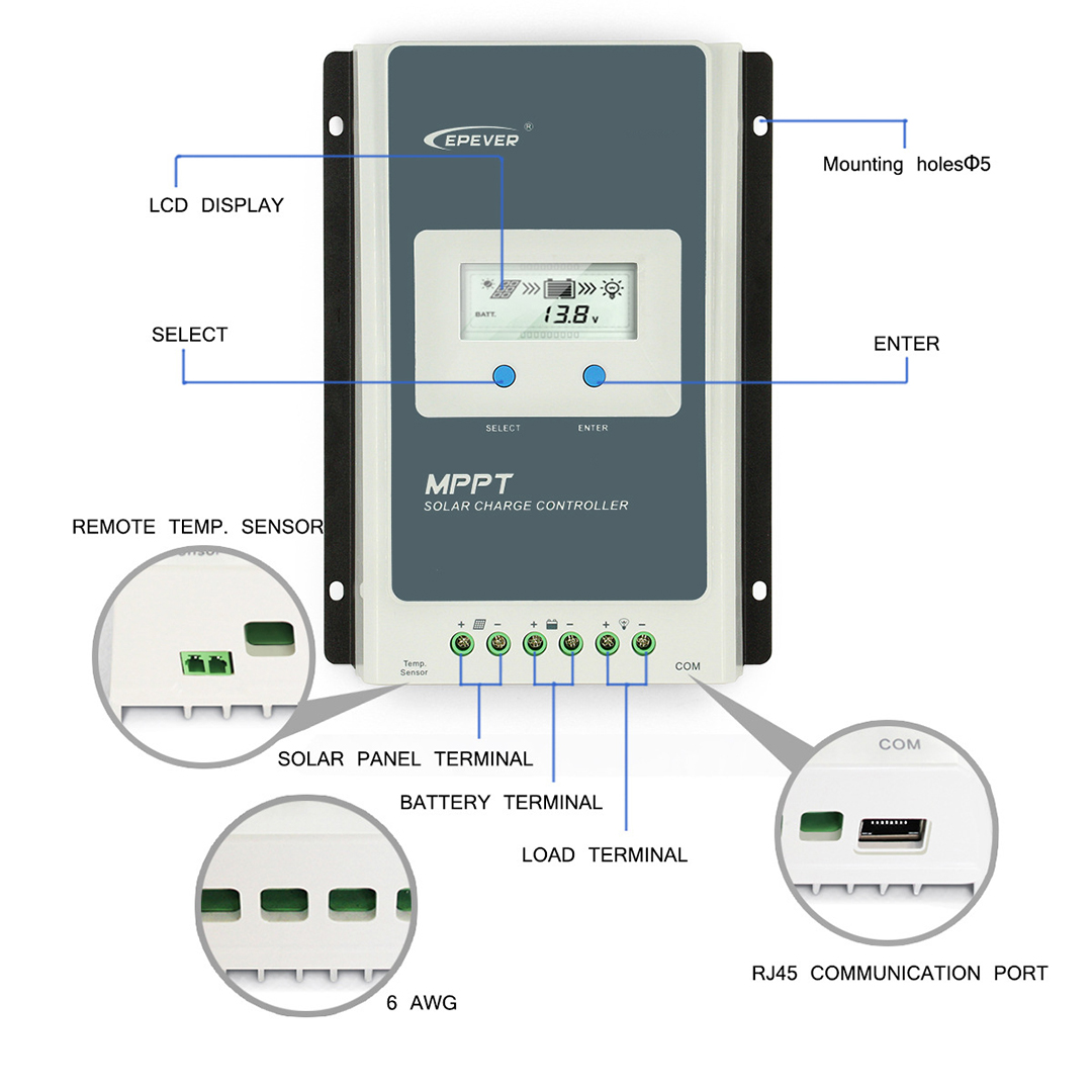 EPEVER 20A Tracer2206AN G3 Tra - Drone Solar Charger 评论和价格