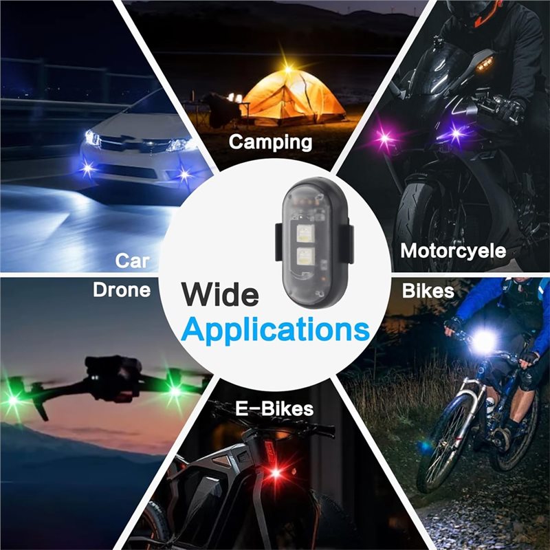 Remote-Controlled 12Pcs Wirele - Drone Strobe Light 评论和价格