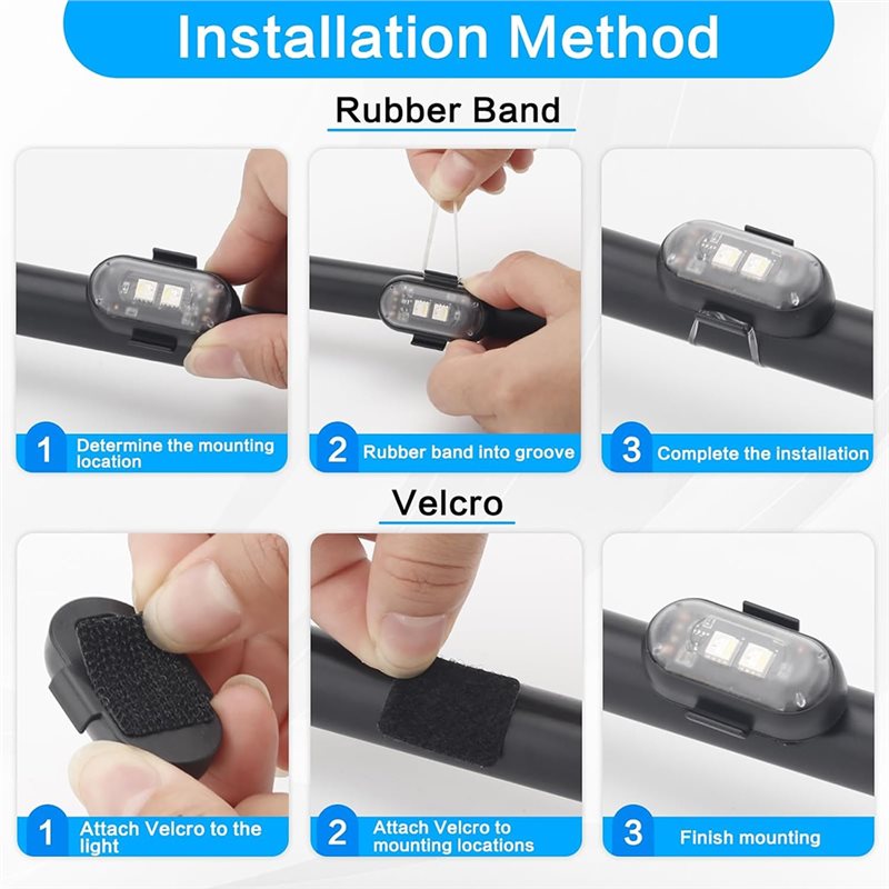 Remote-Controlled 12Pcs Wirele - Drone Strobe Light 评论和价格