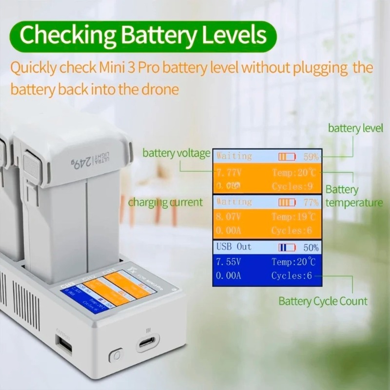 Charger Battery Faster Chargin - Drone Charging Hub 评论和价格
