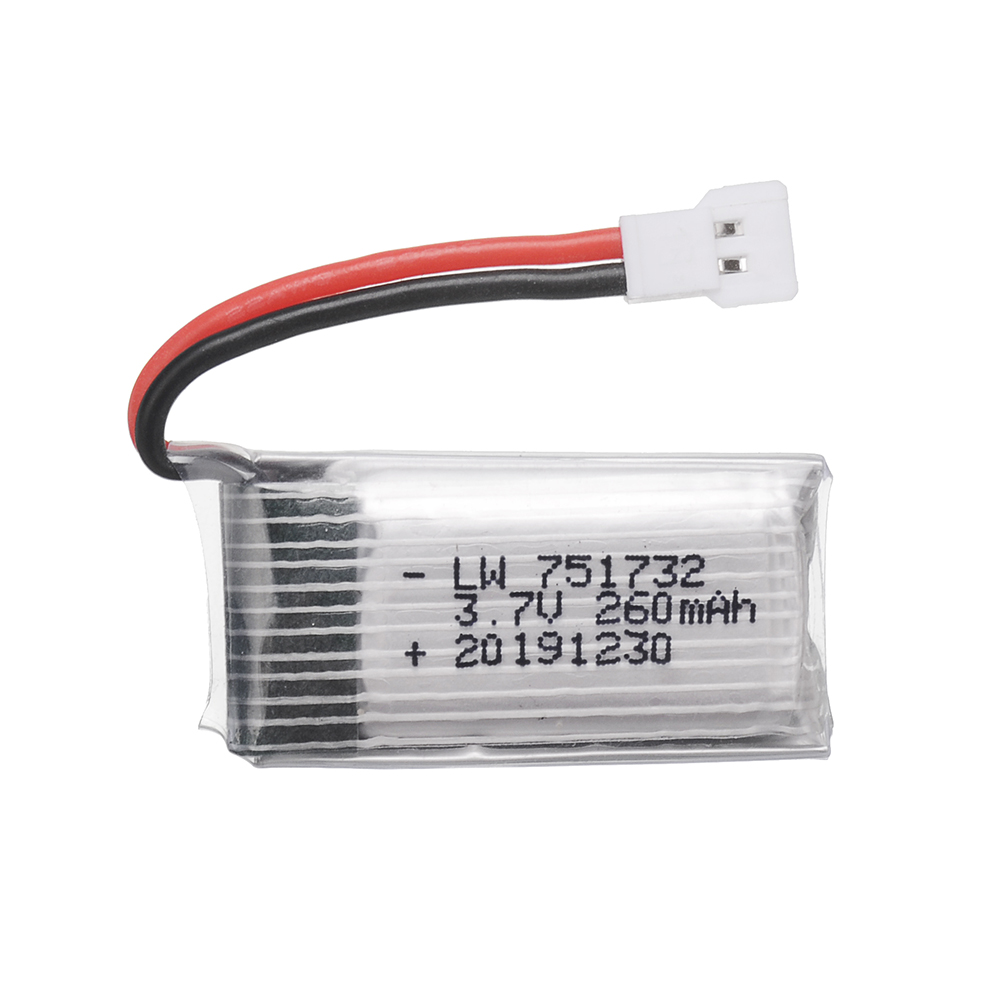 3.7V 260mAH Lipo Battery With  - Eachine Drone E010 评论和价格